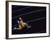 High Angle View of a Young Man Running on a Running Track-null-Framed Photographic Print