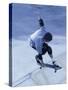 High Angle View of a Young Man Skateboarding-null-Stretched Canvas