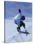 High Angle View of a Young Man Skateboarding-null-Stretched Canvas