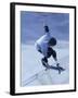 High Angle View of a Young Man Skateboarding-null-Framed Premium Photographic Print