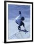 High Angle View of a Young Man Skateboarding-null-Framed Photographic Print