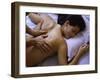 High Angle View of a Young Woman Getting a Back Massage-null-Framed Premium Photographic Print