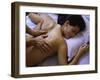 High Angle View of a Young Woman Getting a Back Massage-null-Framed Photographic Print