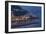 High Angle View of Amalfi at Night, Campania, Italy-George Oze-Framed Photographic Print