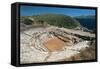 High Angle View of an Amphitheater, Milos, Cyclades Islands, South Aegean, Greece-null-Framed Stretched Canvas