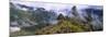 High Angle View of an Archaeological Site, Inca Ruins, Machu Picchu, Cusco Region, Peru-null-Mounted Photographic Print