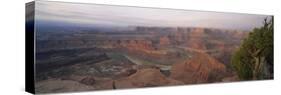 High Angle View of an Arid Landscape, Canyonlands National Park, Utah, USA-null-Stretched Canvas