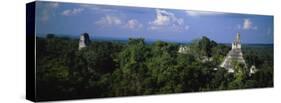 High Angle View of an Old Temple, Tikal, Guatemala-null-Stretched Canvas