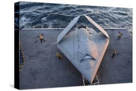 High Angle View of an Unmanned Combat Air System-null-Stretched Canvas