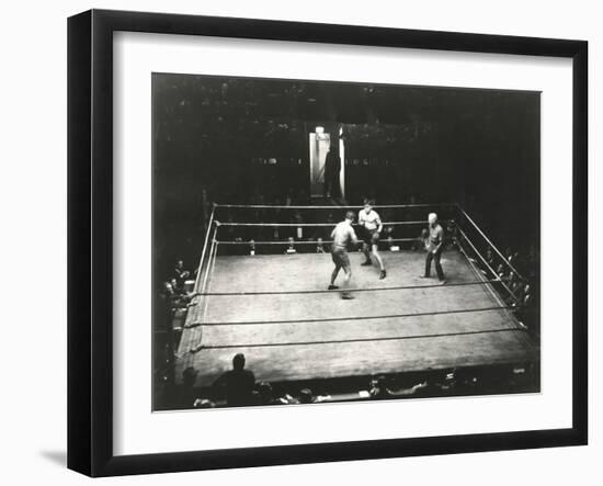 High Angle View of Boxing Match-null-Framed Photo