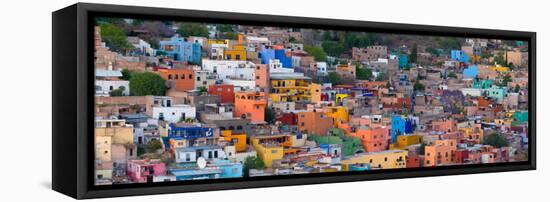 High Angle View of Buildings in a City, Guanajuato, Mexico-null-Framed Stretched Canvas