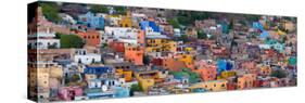 High Angle View of Buildings in a City, Guanajuato, Mexico-null-Stretched Canvas