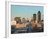 High Angle View of Buildings in a City, Locust Street, Des Moines, Iowa, USA-null-Framed Photographic Print