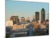 High Angle View of Buildings in a City, Locust Street, Des Moines, Iowa, USA-null-Mounted Photographic Print
