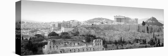 High Angle View of Buildings in a City, Parthenon, Acropolis, Athens, Greece-null-Stretched Canvas