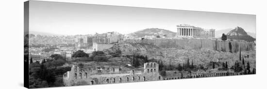 High Angle View of Buildings in a City, Parthenon, Acropolis, Athens, Greece-null-Stretched Canvas