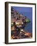 High Angle View of Buildings Lit Up at Night, Amalfi Coast, Campania, Italy-null-Framed Photographic Print