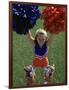 High Angle View of Cheerleaders Performing with Pom-Poms-null-Framed Photographic Print