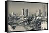 High angle view of city, Jaffa, Tel Aviv, Israel-null-Framed Stretched Canvas