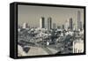 High angle view of city, Jaffa, Tel Aviv, Israel-null-Framed Stretched Canvas