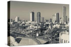 High angle view of city, Jaffa, Tel Aviv, Israel-null-Stretched Canvas