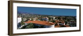 High angle view of city, Santa Barbara, Santa Barbara County, California, USA-null-Framed Photographic Print