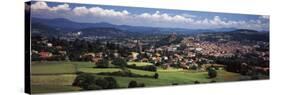 High Angle View of Cityscape, Le Puy, Haute-Loire, France-null-Stretched Canvas
