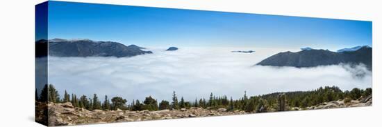 High angle view of clouds from Trail Ridge Road, Estes Park, Rocky Mountain National Park, Color...-null-Stretched Canvas