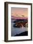 High Angle View of Dubrovnik at Sunset, UNESCO World Heritage Site, Dalmatia, Croatia, Europe-Markus Lange-Framed Photographic Print