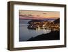 High Angle View of Dubrovnik at Sunset, UNESCO World Heritage Site, Dalmatia, Croatia, Europe-Markus Lange-Framed Photographic Print