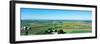 High angle view of farmhouses in a field, Mound View Park, Platteville, Grant County, Wisconsin...-null-Framed Photographic Print