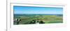 High angle view of farmhouses in a field, Mound View Park, Platteville, Grant County, Wisconsin...-null-Framed Photographic Print