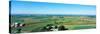 High angle view of farmhouses in a field, Mound View Park, Platteville, Grant County, Wisconsin...-null-Stretched Canvas