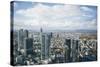 High Angle View of Financial Centre, Frankfurt-Am-Main, Hesse, Germany, Europe-Mark Doherty-Stretched Canvas