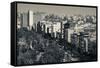 High angle view of HaYarkon Street, Tel Aviv, Israel-null-Framed Stretched Canvas