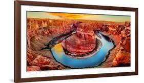 High Angle View of Horseshoe Bend, Page, Arizona, USA-null-Framed Photographic Print