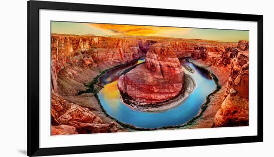 High Angle View of Horseshoe Bend, Page, Arizona, USA-null-Framed Photographic Print