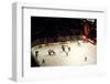 High angle view of ice hockey players in action, Chicago, Cook County, Illinois, USA-null-Framed Photographic Print