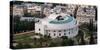 High angle view of International Teaching Centre, Bahai Gardens, German Colony Plaza, Haifa, Israel-null-Stretched Canvas