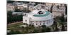 High angle view of International Teaching Centre, Bahai Gardens, German Colony Plaza, Haifa, Israel-null-Mounted Photographic Print