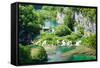 High Angle View of Lakes, Gavanovac Lake, Milanovac Lake, Plitvice Lakes National Park, Croatia-null-Framed Stretched Canvas