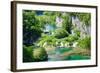 High Angle View of Lakes, Gavanovac Lake, Milanovac Lake, Plitvice Lakes National Park, Croatia-null-Framed Photographic Print