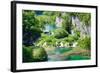 High Angle View of Lakes, Gavanovac Lake, Milanovac Lake, Plitvice Lakes National Park, Croatia-null-Framed Photographic Print