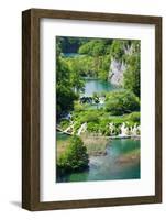 High Angle View of Lakes, Gavanovac Lake, Milanovac Lake, Plitvice Lakes National Park, Croatia-null-Framed Photographic Print