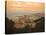 High Angle View of Malaga Cityscape with Bullring and Docks, Andalusia, Spain, Europe-Ian Egner-Stretched Canvas