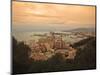 High Angle View of Malaga Cityscape with Bullring and Docks, Andalusia, Spain, Europe-Ian Egner-Mounted Photographic Print