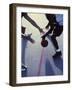 High Angle View of Men Playing Basketball-null-Framed Photographic Print