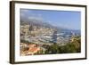 High Angle View of Monaco and Harbour, Monaco, Mediterranean, Europe-Amanda Hall-Framed Photographic Print