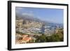 High Angle View of Monaco and Harbour, Monaco, Mediterranean, Europe-Amanda Hall-Framed Photographic Print