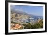 High Angle View of Monaco and Harbour, Monaco, Mediterranean, Europe-Amanda Hall-Framed Photographic Print